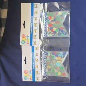 Confetti banner bundle